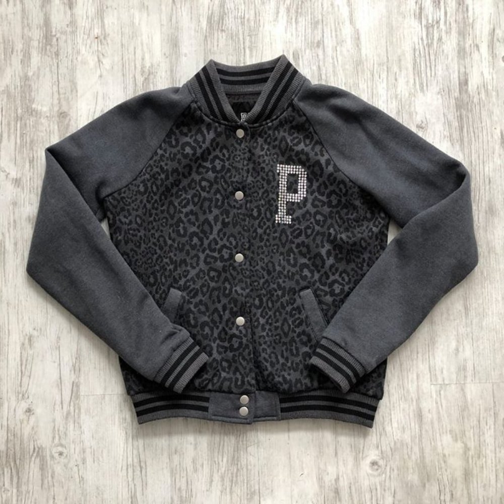 Victoria's Secret PINK Leopard Print Bling Jacket - Size Small